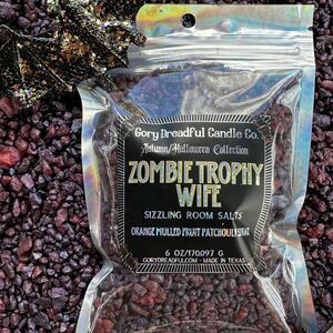 Zombie Trophy Wife Sizzling Room Salt Crystal Potpourri: Orange Patchouli Sugar